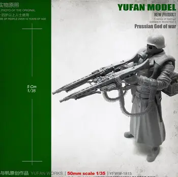 Yufan Modelis 1/35 vācu Attēls Super Dubultā Ieroci Sveķu Karavīrs YFWW35-1815