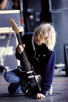 Mājas Dekori Kurt Cobain Ģitāra 36.c-Zīda, Mākslas Plakātu, Sienas Uzlīmes, Apdares Dāvanu