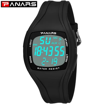PANARS Sporta Skatīties Vīriešu Pulksteņi 50M Ūdensizturīgs Alarm Chronograph LED Watch Cilvēks Digitālos rokas pulksteņus Elektronisko Pulksteni Relojes