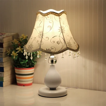 Vintage Kristāla Eiropas Galda Lampas Modernās Guļamistabas Gultas Lampas Dzīvojamā Istabā Gaismas Retro Naktsskapītis Led Galda Lampa E27 MUMS ES