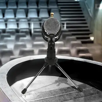 Portatīvo Mikrofona Statīva Stiprinājuma Darbvirsmas Mikrofona Statīva Turētājs ar Vēja Filtrs Izolēts Tīkls Broadcast Tiešsaistes Konferences