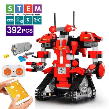 Radošā Elektriskās Tālvadības Mašīnas, Celtniecības Bloki legoINGlys Tehnika RC Robots Ķieģeļu Rotaļlietas un Hobijiem, Par Bērniem