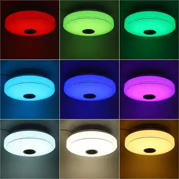 Moderns Griestu Gaismas 72W RGB LED Mājas apgaismojums APP bluetooth Mūzikas Gaismas Lampas Guļamistabas 170-260V Smart Griestu Lampa+Tālvadības pults