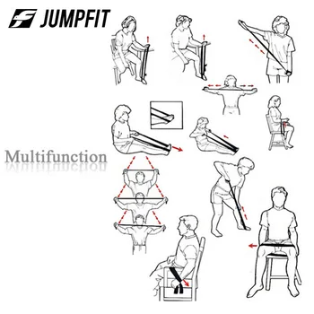 JUMPFIT Joga fitnesa iekārtas 208CMexercise istabu gumijas fitnesa iekārtas tension band prakses raušanas spēku, lai nostiprinātu muskuļu