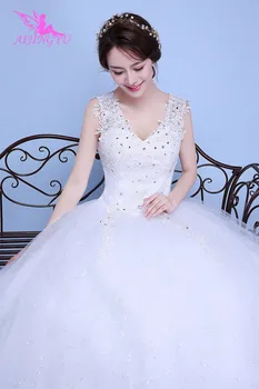 AIJINGYU ir 2021. balts jaunu karstā pārdošanas lēti bumbu kleita mežģīņu augšu atpakaļ oficiālu līgavas kleitas kāzu kleitu WK149