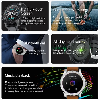 2020. gadam Jauniem Vīriešiem Smart skatīties Sirdsdarbības ātrums, asinsspiediens IP68 ūdensnecaurlaidīga sporta Fitnesa skatīties Luxury Smart skatīties vīriešu iOS Android