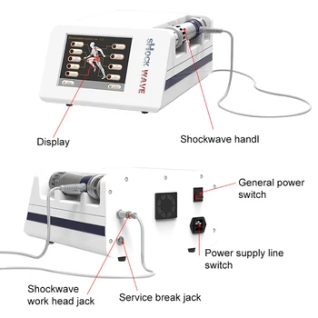 7 raidītāji shockwave terapijas mašīna akustisko šoka vilnis machin sāpju noņemšanas erektilās disfunkcijas/ED ārstēšanas