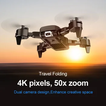 Mini 4k Dūkoņa Profesionālās Dual Camera Wifi Fpv Hd Dūkoņa Gps Smart Sekot lidot 20 Minūtes Dūkoņa Rc Quadcopter Salokāms Rotaļlieta Jaunu