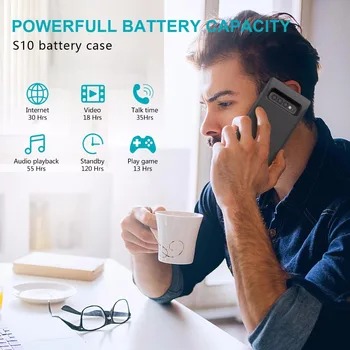 7000mAh Smart Tālrunis Power Bank Lādētājs Samsung Galaxy S10 Portatīvo Pagarināt Akumulatora korpusa Pack Aizsardzības Backup S10Plus S10E