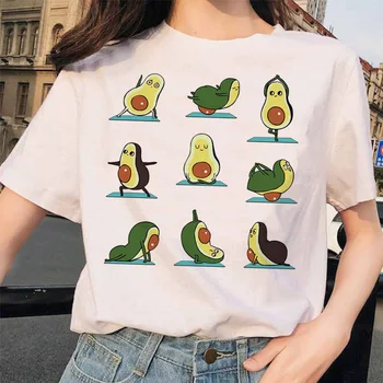Avokado t krekls sievietēm harajuku grunge kawaii femme top krekli vegāns t-krekls Grafiskais streetwear tee 90s drēbes, sieviešu t