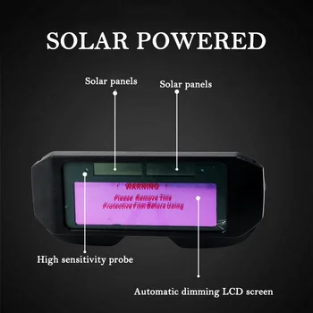 Automātiskā Aptumšošanās Elektriskās Metināšanas Ķivere Automātiskā Apgaismojuma Maiņa Anti - Acis Shied Goggle Brillēm Aizsardzības Acīm Brilles Rīks