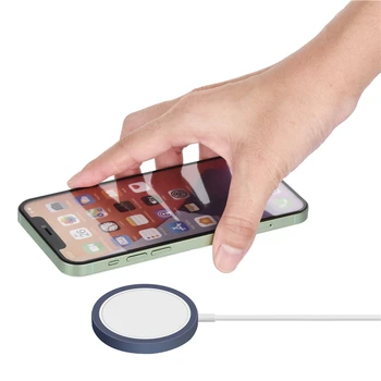 Bezvadu Lādētāju seguma iPhone 12 Pro Max 12 Mini Anti-uz Bezvadu Lādētāja Aizsardzības Apvalks, TPU Vāciņu