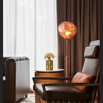 Mūsdienu minimālisma kušanas PVC abažūrs galda lampas / grīdas lampa lava nelegālo dzīvojamā istaba guļamistaba gultas lampa E27 apgaismes