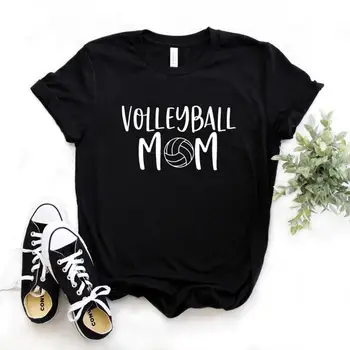 Volejbols Mamma Drukāt Sieviešu Tshirts Kokvilnas Gadījuma Smieklīgu t Kreklu, Lai Dāma Top Tee Hipster 6 Krāsu NA-694