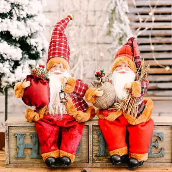 FENGRISE Santa Claus Lelle Rotājumi Priecīgus Ziemassvētku Dekori Mājas Xmas Dāvanas Ziemassvētku Galda Dekoru Navidad 