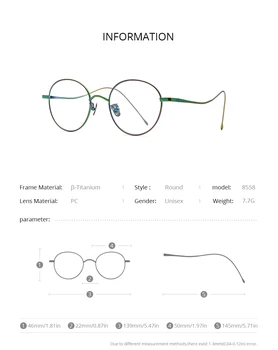 FONEX Tīra Titāna Briļļu Rāmis Vīriešu Kārtas Recepšu Tuvredzība, Optiskās Brilles Sievietēm 2020 