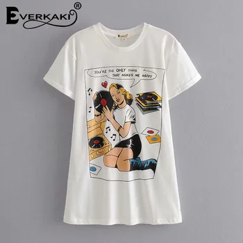 Everkaki Boho Retro Print T-krekls, Tops Sievietēm, Vasaras Lakrosa Čigānu Modes Dāmas Vintage Topi, T-krekli Gadījuma Sieviete 