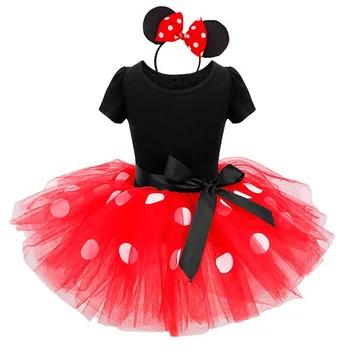 Baby Meitenes Minnie Mickey Kleitu Bērnu Mini Peles Kostīms Toddler Bērni Puse Dzimšanas Dienu Baleta Apģērbu Princese Vasaras Kleitas