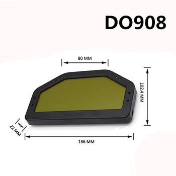 Universālā Dash Sacensību Displejs Vadu Josta Uzstādīt Paneļa LCD Ekrāna Platums Full Sensoru Komplekts Paneļa DO908 Rallija Auto