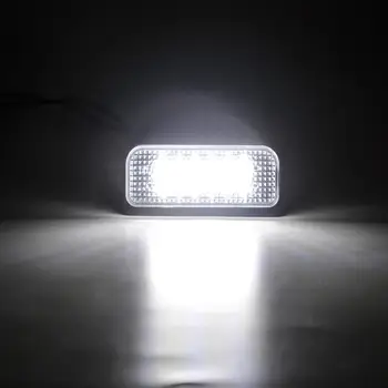 Par Mercedes BENZ S-KLASE W211 C-KLASE W203 W219 SLK R171 Auto Aizmugurē balta, LED numura zīme gaismas numura zīmes lukturi