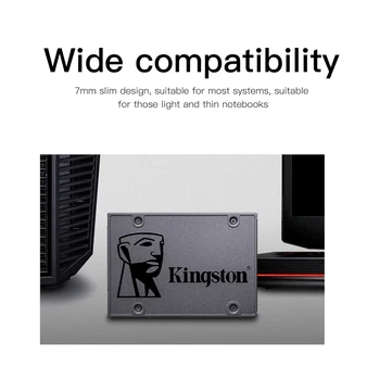Kingston A400 Iekšējo Cieto Disku 120GB 240GB 480GB 2.5 collu SATA III 960GB SSD HDD Cietais Disks, HD for Notebook PC