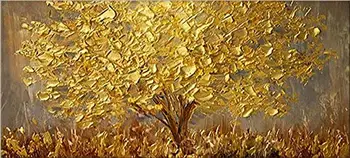 Zelta Koku Roku Apgleznoti Paletes Nazi Eļļas gleznas plakāts, kas Lieliem Abstraktiem Sienas Art Attēlus Dzīvojamās Istabas sienas gleznojums