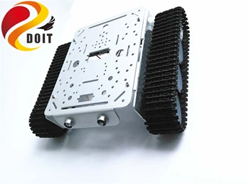 SZDOIT TP200 Metāla Gudrs Robots Tvertne Šasijas, Komplekta Kāpurķēžu Transportlīdzekli + 9V/12V Motors ar Kodētāju DIY par Arduino