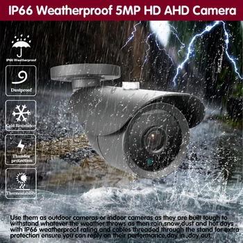 HD Bullet Kamera Ūdensizturīgs Āra 2MP AHD Analogās VIDEONOVĒROŠANAS Kameras 1080P Nakts Redzamības Ārpus Drošības Ip Kameras Darbu Par AHD DVR