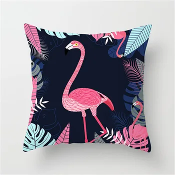 Plūmju Spilvens Segums Flamingo Ķirsis Spilvena Vāka Mājās Krēsls, Dīvāns Apdare Dzeltena Spilvena Vāka Viesnīcā, Automašīnu Dekorēšana ...