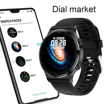 Jaunās Bluetooth Zvanu Smart Skatīties Vīriešu-600 IP68 Ūdensnecaurlaidīga ar skārienekrānu Sporta Fitnesa Smartwatch Pasūtījuma Seju, Lai Android, IOS