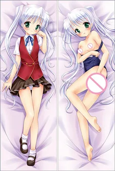 MMF galgame Laimi Arteriālo rakstzīmes Sendou Erika & Tougi Shiro & Ķuze Kiriha spilvena segums anime ķermeņa spilvendrāna Dakimakura