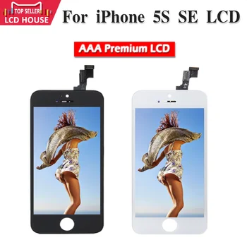 AAA A1723 3D LCD iPhone 5S SE LCD Ekrānā Pieskarieties Digitizer Nomaiņa Pantalla LCD Ekrāns Montāža Touch Screen Ar Dāvanām