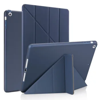 Tablete Aizsardzības Gadījumā par Apple iPad mini 4 mini 5 3-Flod silikona Vāciņš iPad mni 4 mini 5 2019 7.9 collu planšetdatoru Turētājs