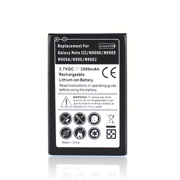 Samsung Galaxy Note 3/III 3500mAH Nomaiņa Bateria N9000 N9005 N900A N900 N9002 Mobilo Telefonu Tirdzniecības Akumulators