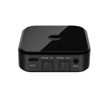 Bluetooth 5.0 HD Audio Raidītājs Uztvērējs Atbalsta 3,5 mm AUX SPDIF Ciparu TV Bezvadu Adapteris TV kastē austiņas