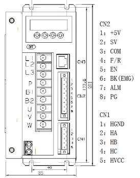 LKHPBL3000 220v 3000w BLDC Vadītāja 3 fāzes zālē sensora ieejas 220VAC izejas 310v brushless motoru kontrolieris