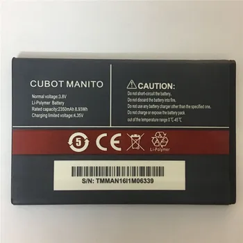 Sākotnējā Jaunu CUBOT MANITO Akumulatora Augstas Kvalitātes 3.8 V 2350MAH Akumulatoru Nomaiņa CUBOT manito smart Tālrunis akumulators