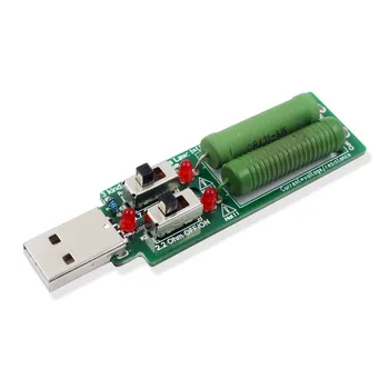 Ping 10pcs/daudz USB Pretestība Elektronisko Slodze w/Slēdzis Regulējams 3 5V Strāvas Pretestības Testeri