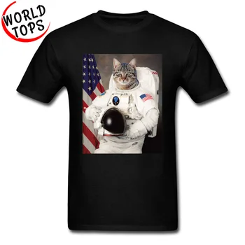 Apollo ASTRO CAT SpaceX CCCP Vīriešu T Astronauts Jurijs Gagarins, PSRS Kosmosa Galaxy Kaķis Smieklīgi Jaunums Dizaina T Krekls Jaunas