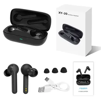 Bluetooth 5.0 Stereo Bezvadu Sporta Austiņas Ar 4 Mikrofoni PVC 8.0 Trokšņa Samazināšanas Ilgums 40h IPX7 Ūdens necaurlaidīgs