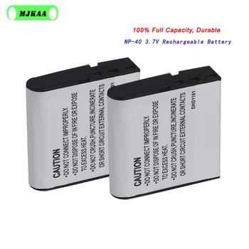 2GAB MJKAA NP-40 CNP40 3,7 V 1500mAh Digitālo Uzlādējamo Akumulatoru Casio Z55/Z57/EX-Z30/EX-P505/Z40/Z50/Z750/P600/P700 Akumulators