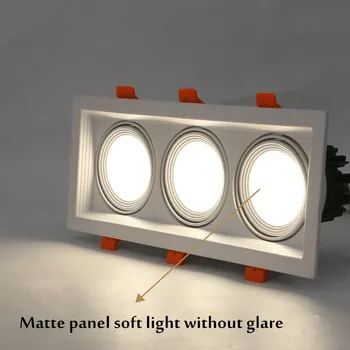 Anti-glare Aptumšojami Led downlight COB gaismas Griestu Spot Gaismas 10w 20W 30W griesti, padziļinājumā Apgaismojums, Iekštelpu Apgaismojums AC110V-220V