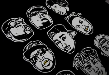 Rip-Rap 2Pac Xxxtentacion Mac Miller Notrious Big L Pun Krekls Dzeltens Grils Zobu 2019 Unisex t-veida