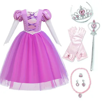 Meitenes Rapunzel Halloween Kostīmu 6 Stilu Tangled Dzimšanas Dienas Svinības Princese Saģērbt Drēbes Bērniem Karnevāla Apģērbs, Tērps, Kleita
