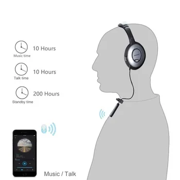 Bluetooth 5.0 Brīvroku Stereo Audio Adapteri Bezvadu Mūzikas Uztvērējs Bose QC3 QC Klusu Komfortu QuietComfort 3 Austiņas