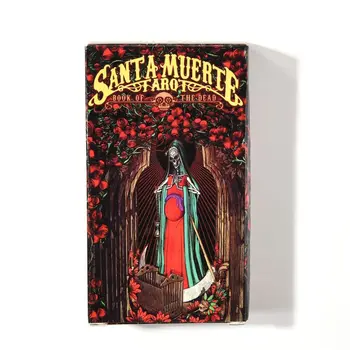 78pcs Kartes Santa Muerte Tarot Klāja Mirušo Grāmata Ģimenes Puses galda Spēle