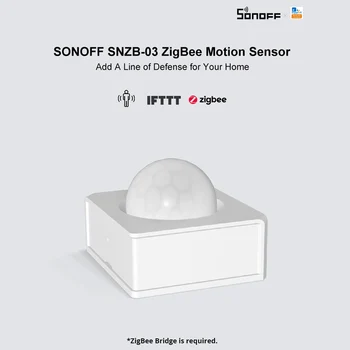 SONOFF SNZB-03 ZigBee Bezvadu Kustības Sensors Dual Infrasarkanais Detektors PIR Kustības Sensoru, Darbs ar ZigBee Tilts, izmantojot APP IFTTT