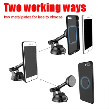 Magnētiskā Tālruņa Turētājs iPhone X/8//7/Plus Samsung Universālas Automašīnas tālruņa Turētāju Automašīnas Vējstikla Paneļa Stiprinājums Ar Statīvu