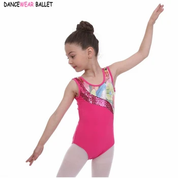 Jaunas Meitenes Sequin Metāla Balets/Skate Ritmiskā Vingrošana Leotard/Unitards Spīdīgām Piedurknēm Toddler&Pusaudžiem, Bērniem Dancewear