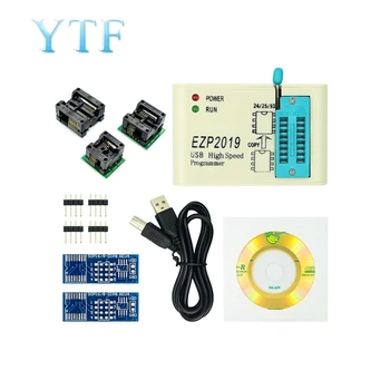 Jaunāko Versiju EZP2019 ātrgaitas USB SPI Programmētājs EZP 2019 Support24 25 93 EEPROM 25 Flash BIOS Čipu pilns komplekts ar 12 adapteri